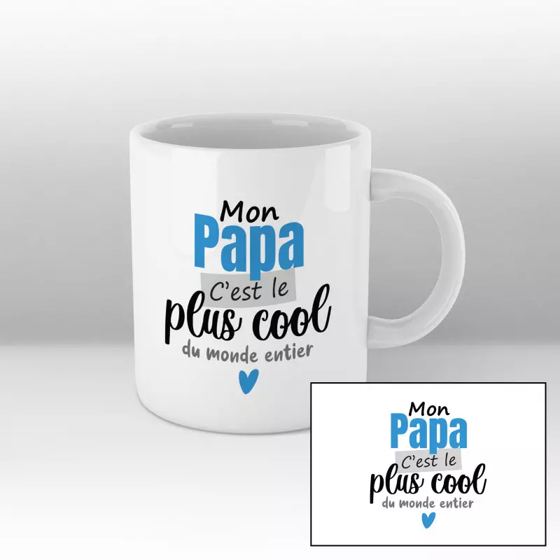 Mug Meilleur Papa du Monde  Cadeau Papa Cadeau Fete Des Peres Mug